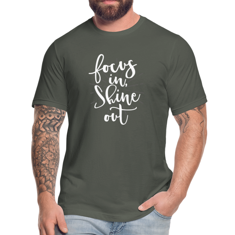 Focus in Shine Out  WW Unisex Jersey T-Shirt by Bella + Canvas - asphalt