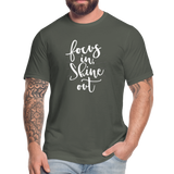 Focus in Shine Out  WW Unisex Jersey T-Shirt by Bella + Canvas - asphalt