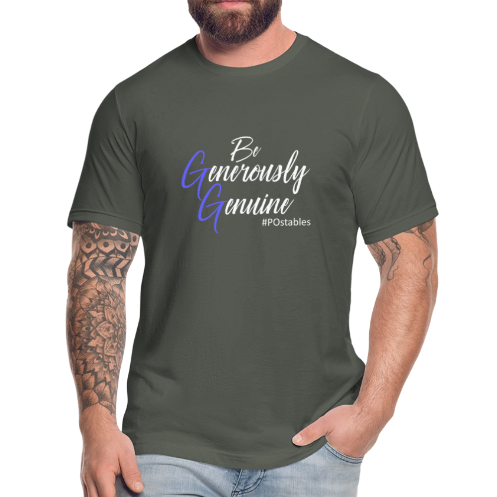 Be Generously Genuine W Unisex Jersey T-Shirt by Bella + Canvas - asphalt
