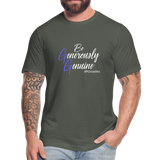 Be Generously Genuine W Unisex Jersey T-Shirt by Bella + Canvas - asphalt