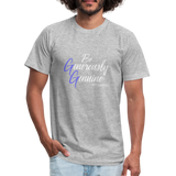 Be Generously Genuine W Unisex Jersey T-Shirt by Bella + Canvas - heather gray