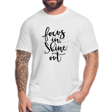 Focus in Shine Out B Unisex Jersey T-Shirt by Bella + Canvas - white