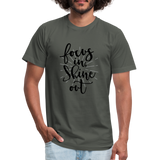 Focus in Shine Out B Unisex Jersey T-Shirt by Bella + Canvas - asphalt