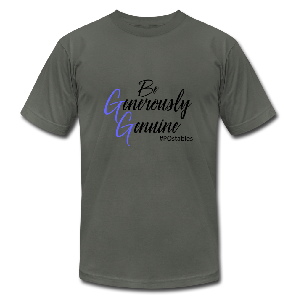 Be Generously Genuine B Unisex Jersey T-Shirt by Bella + Canvas - asphalt