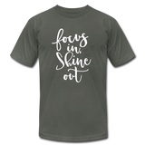 Focus in Shine Out WW Unisex Jersey T-Shirt by Bella + Canvas - asphalt