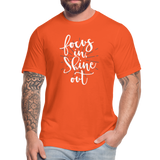 Focus in Shine Out WW Unisex Jersey T-Shirt by Bella + Canvas - orange