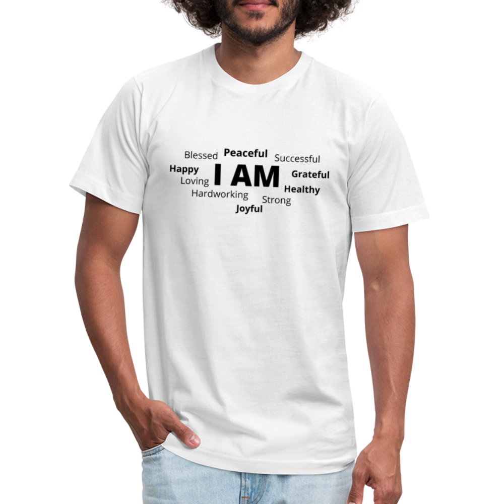I AM B Unisex Jersey T-Shirt by Bella + Canvas - white