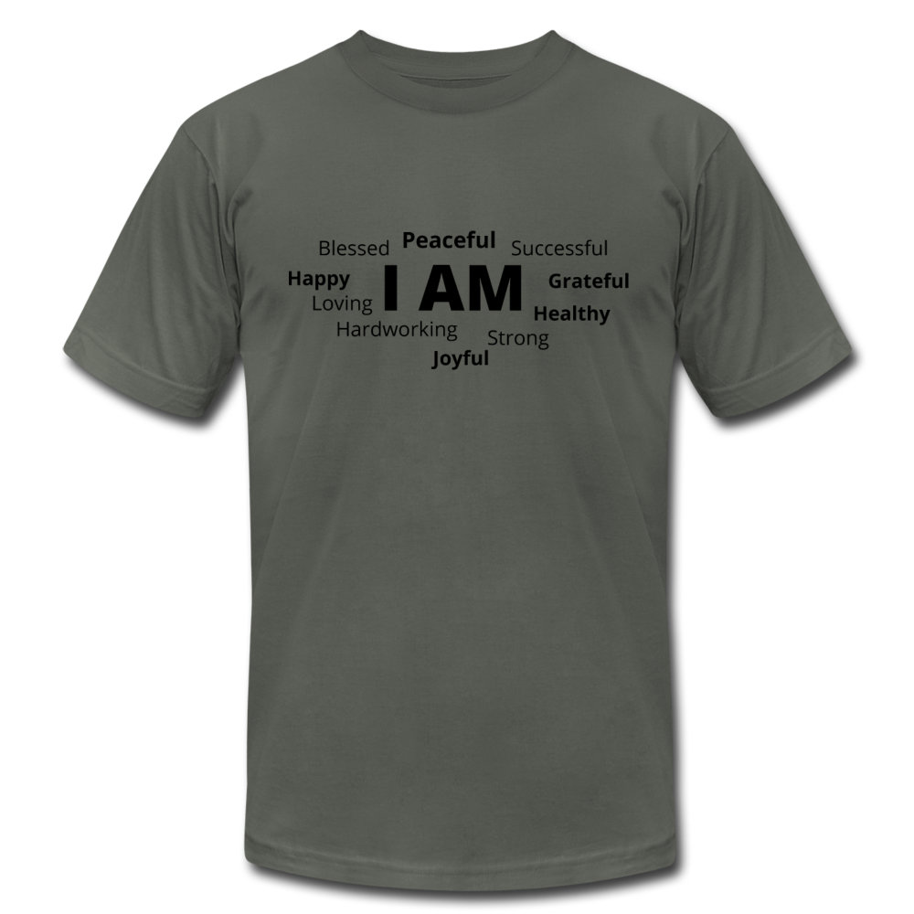 I AM B Unisex Jersey T-Shirt by Bella + Canvas - asphalt