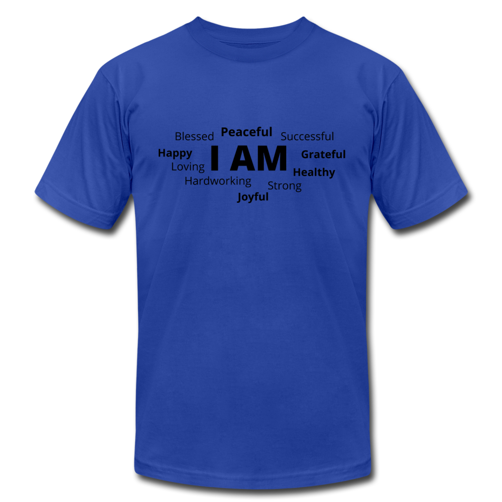 I AM B Unisex Jersey T-Shirt by Bella + Canvas - royal blue