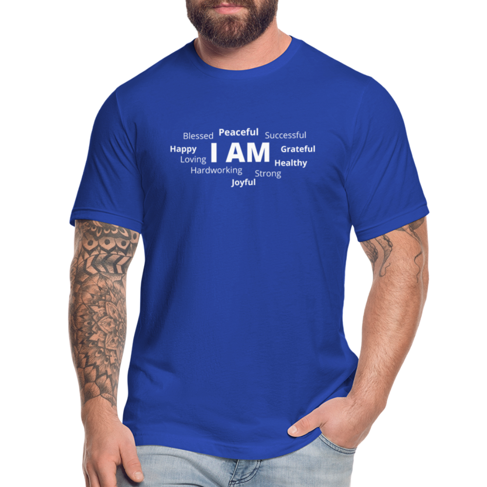 I AM W Unisex Jersey T-Shirt by Bella + Canvas - royal blue