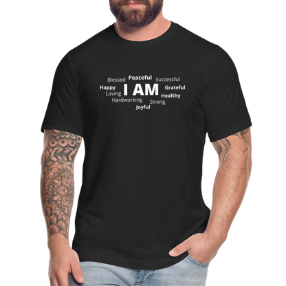 I AM W Unisex Jersey T-Shirt by Bella + Canvas - black