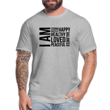 I AM B Unisex Jersey T-Shirt by Bella + Canvas - heather gray