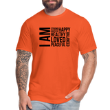 I AM B Unisex Jersey T-Shirt by Bella + Canvas - orange