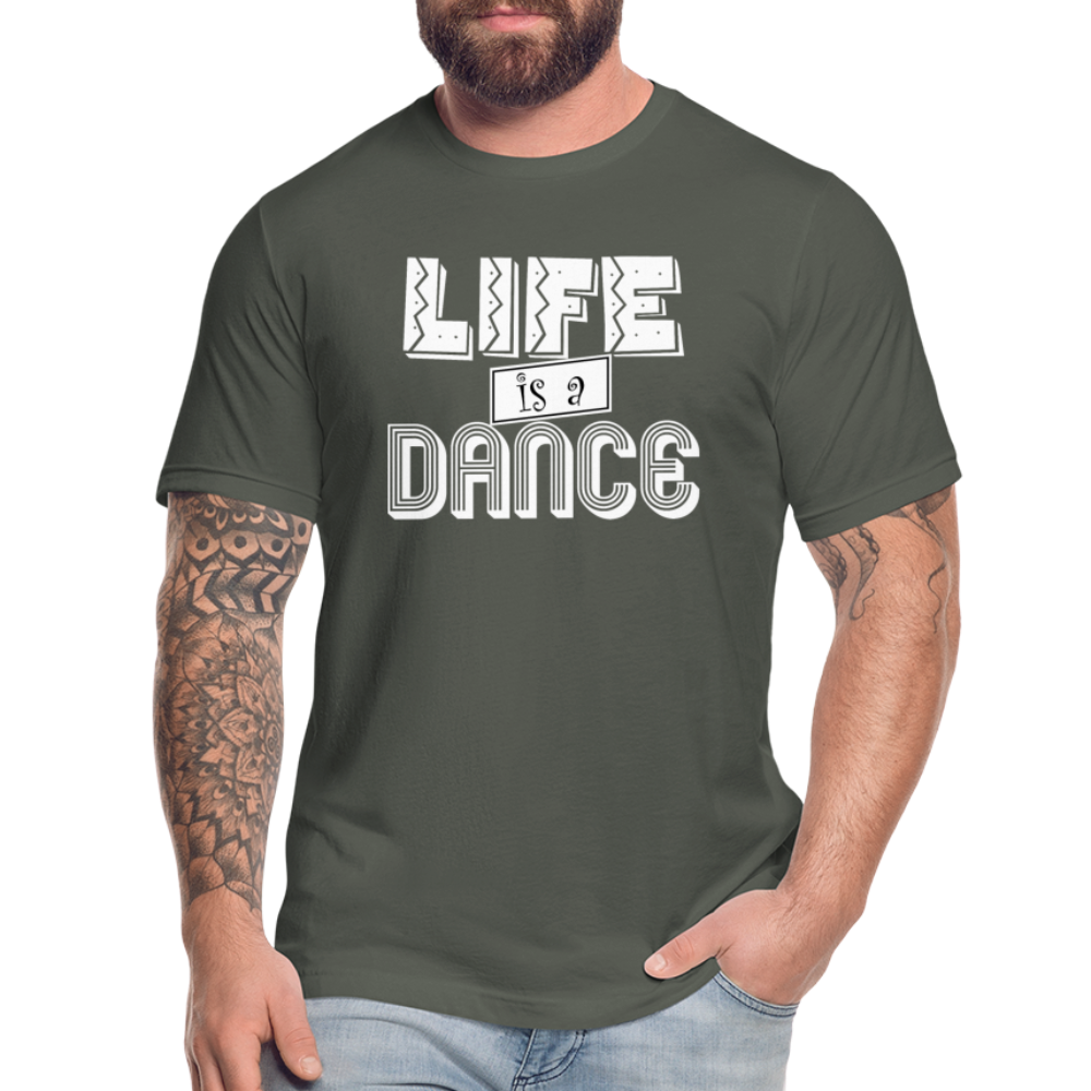 Life is a Dance W Unisex Jersey T-Shirt by Bella + Canvas - asphalt