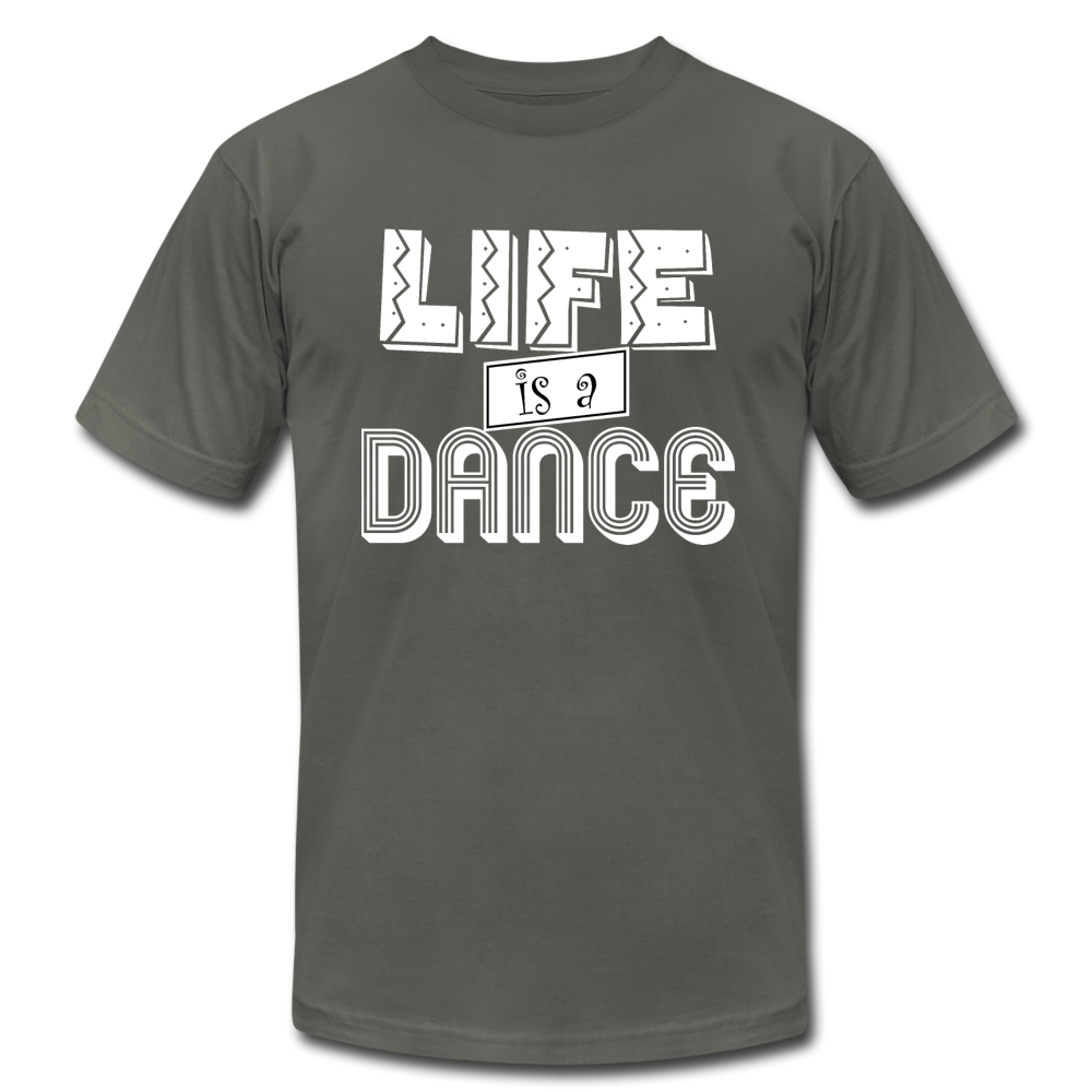 Life is a Dance W Unisex Jersey T-Shirt by Bella + Canvas - asphalt