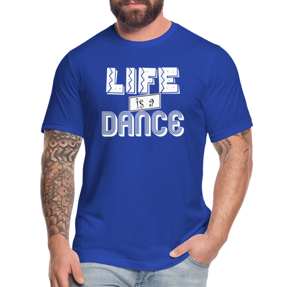 Life is a Dance W Unisex Jersey T-Shirt by Bella + Canvas - royal blue
