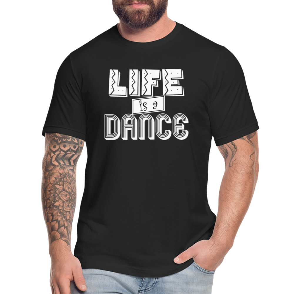 Life is a Dance W Unisex Jersey T-Shirt by Bella + Canvas - black