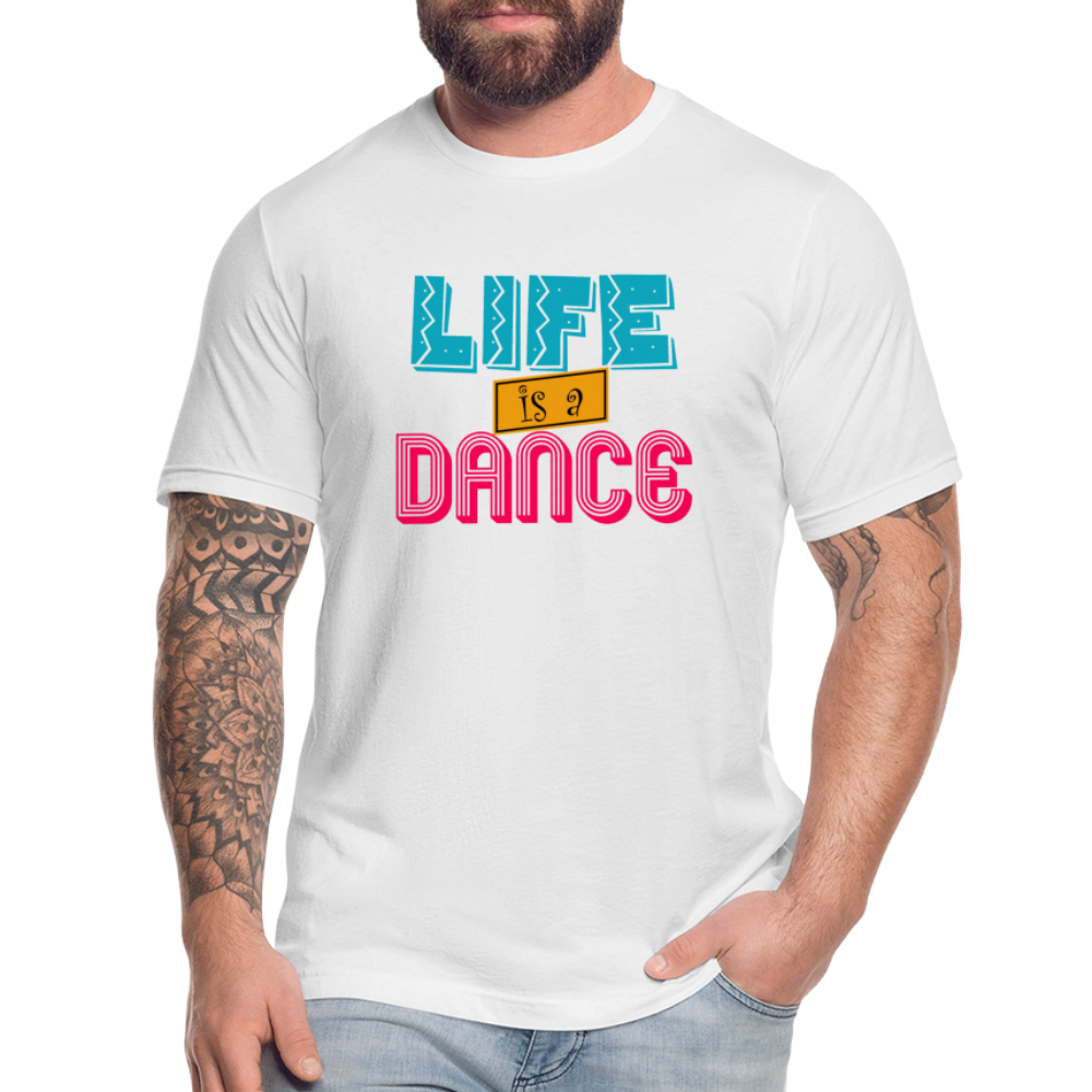 Life is a Dance Unisex Jersey T-Shirt by Bella + Canvas - white