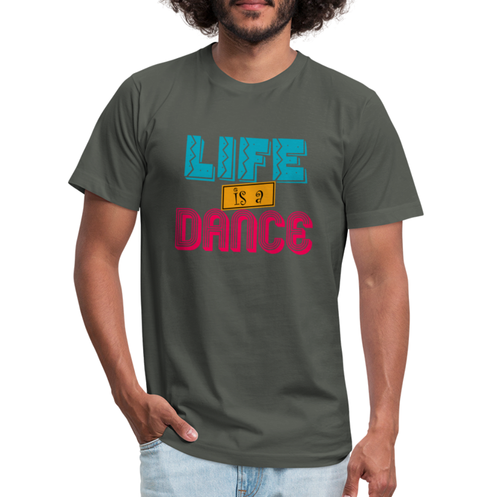 Life is a Dance Unisex Jersey T-Shirt by Bella + Canvas - asphalt