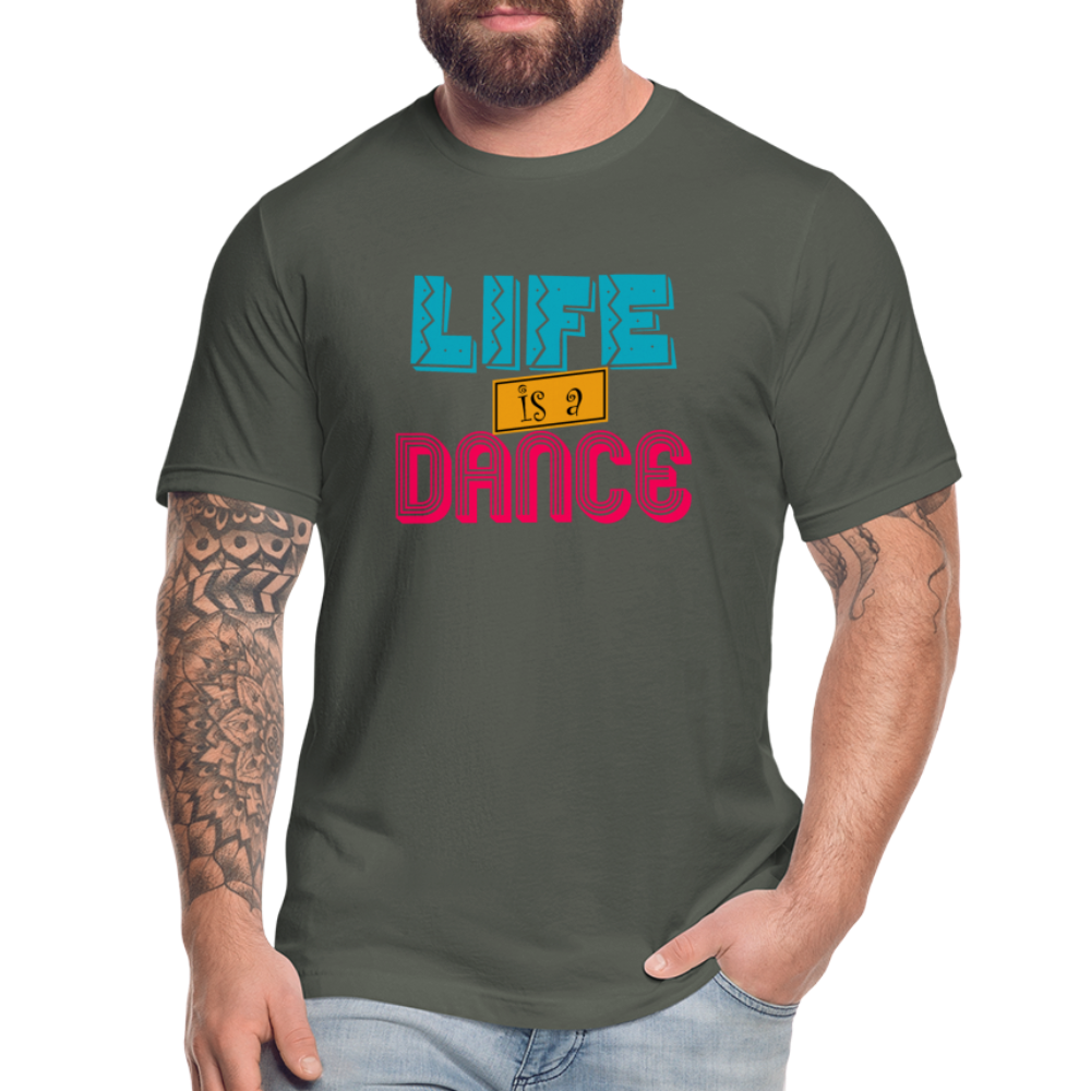 Life is a Dance Unisex Jersey T-Shirt by Bella + Canvas - asphalt