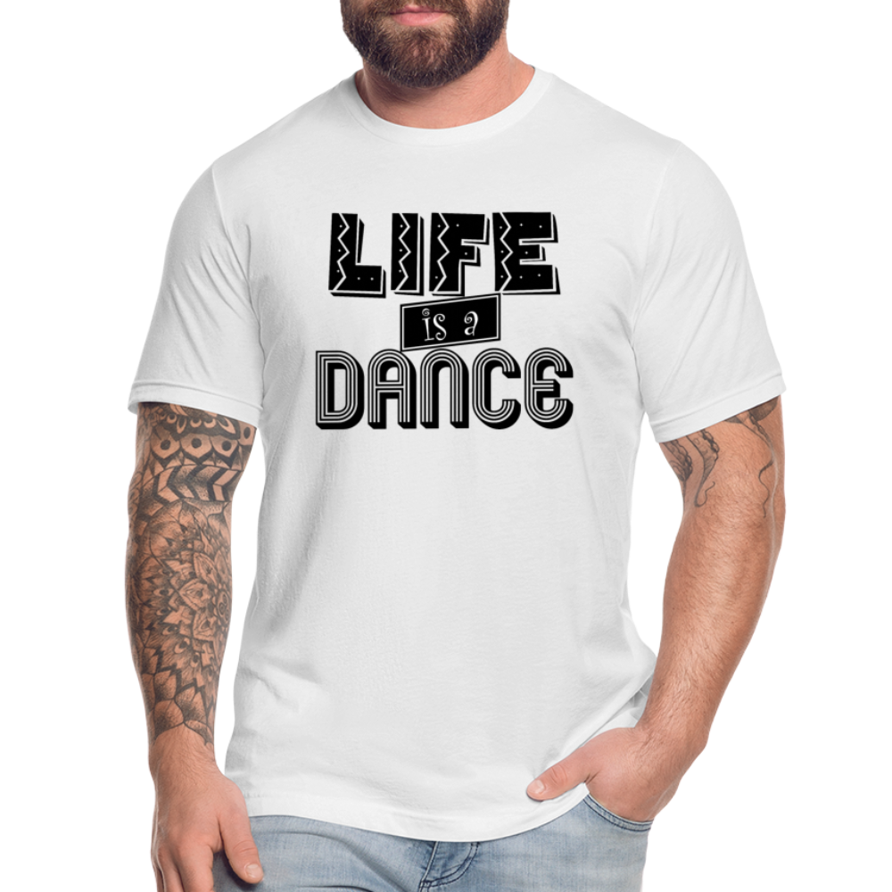 Life is a Dance B Unisex Jersey T-Shirt by Bella + Canvas - white