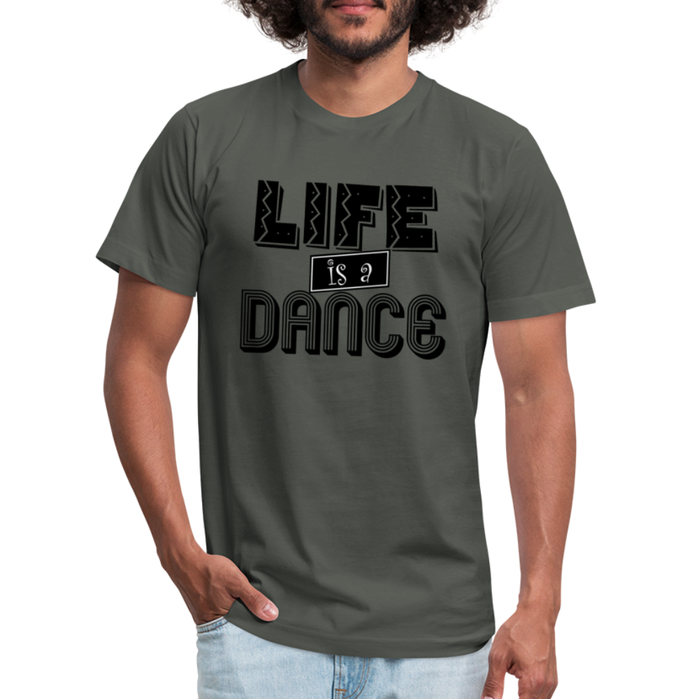 Life is a Dance B Unisex Jersey T-Shirt by Bella + Canvas - asphalt