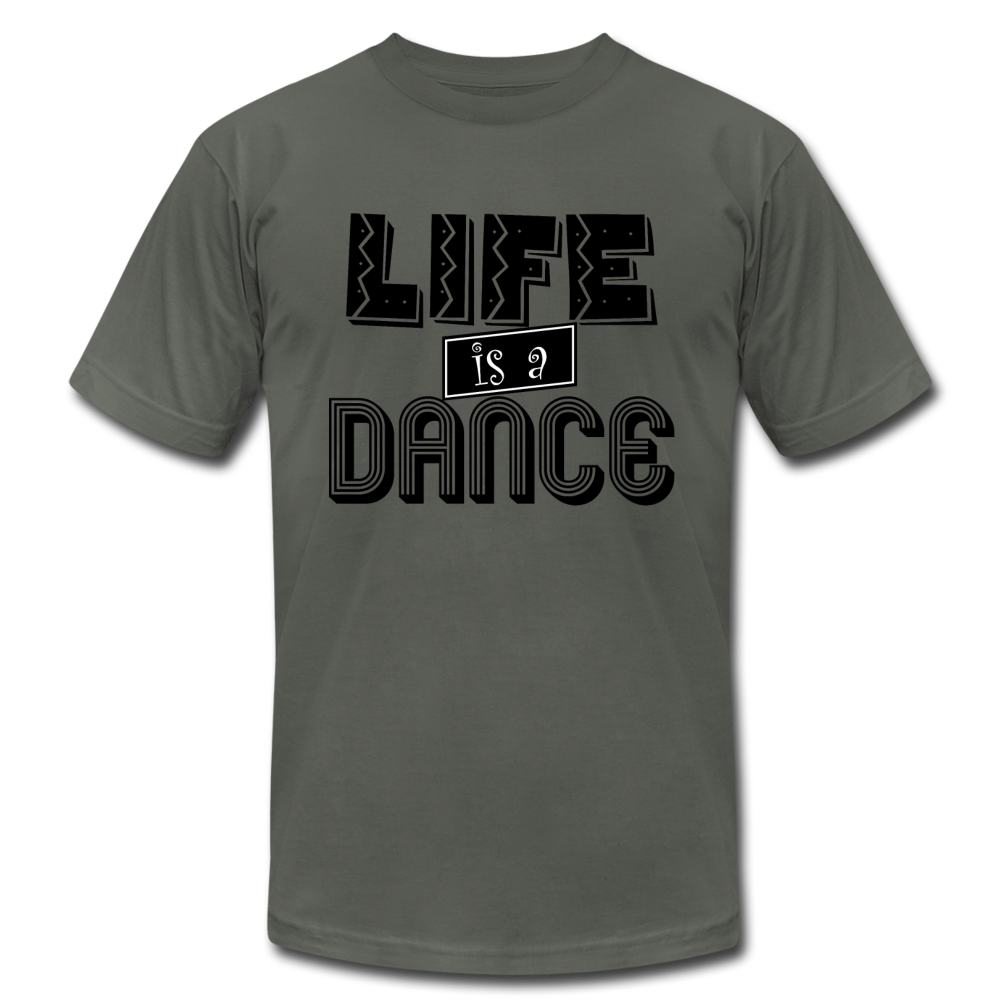 Life is a Dance B Unisex Jersey T-Shirt by Bella + Canvas - asphalt