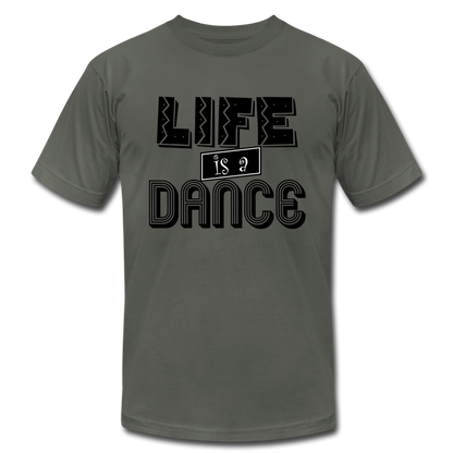 Life is a Dance B Unisex Jersey T-Shirt by Bella + Canvas - asphalt