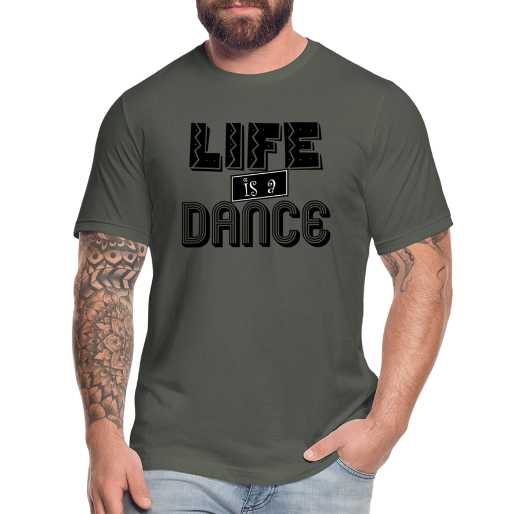 Life is a Dance B Unisex Jersey T-Shirt by Bella + Canvas - asphalt