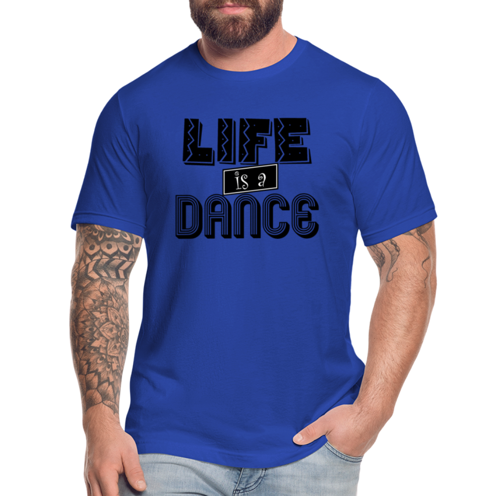 Life is a Dance B Unisex Jersey T-Shirt by Bella + Canvas - royal blue