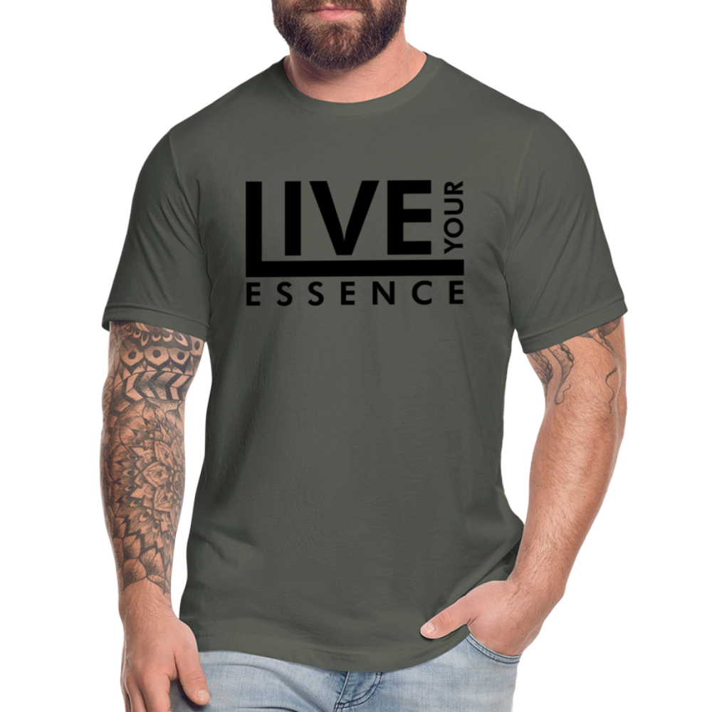 Live Your Essence B Unisex Jersey T-Shirt by Bella + Canvas - asphalt
