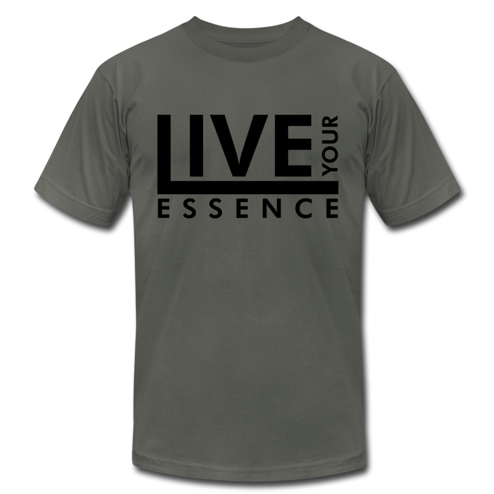 Live Your Essence B Unisex Jersey T-Shirt by Bella + Canvas - asphalt