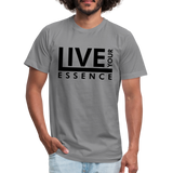 Live Your Essence B Unisex Jersey T-Shirt by Bella + Canvas - slate
