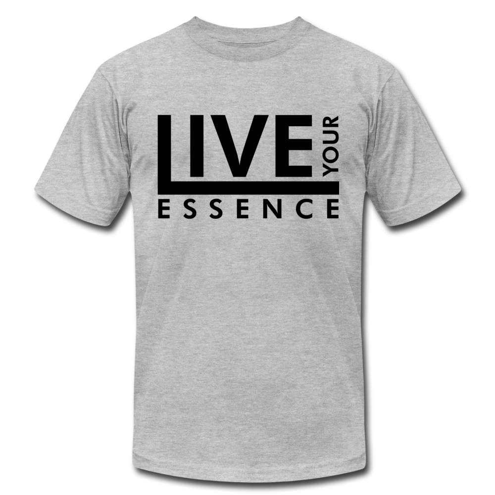 Live Your Essence B Unisex Jersey T-Shirt by Bella + Canvas - heather gray