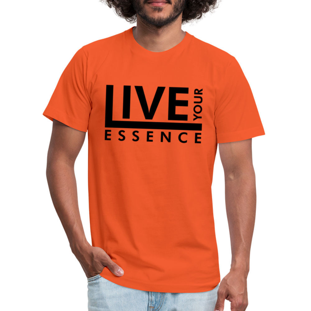 Live Your Essence B Unisex Jersey T-Shirt by Bella + Canvas - orange