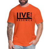 Live Your Essence B Unisex Jersey T-Shirt by Bella + Canvas - orange