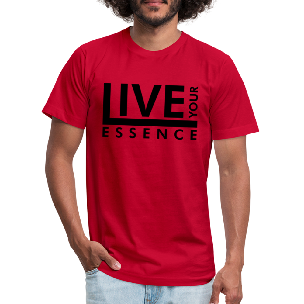 Live Your Essence B Unisex Jersey T-Shirt by Bella + Canvas - red