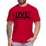 Live Your Essence B Unisex Jersey T-Shirt by Bella + Canvas - red