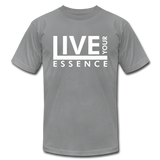Live Your Essence W Unisex Jersey T-Shirt by Bella + Canvas - slate