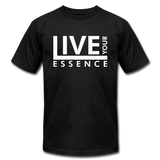 Live Your Essence W Unisex Jersey T-Shirt by Bella + Canvas - black