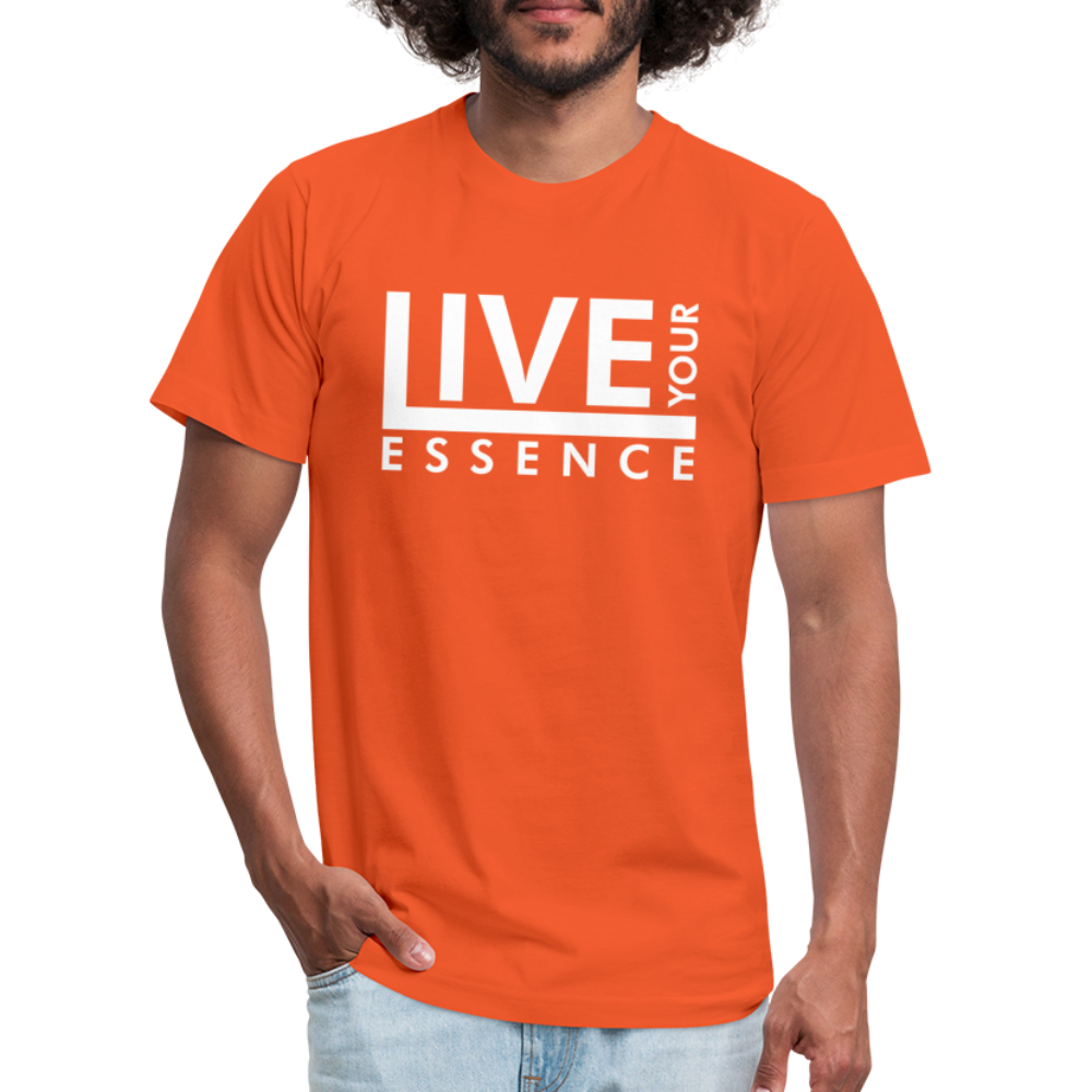 Live Your Essence W Unisex Jersey T-Shirt by Bella + Canvas - orange