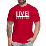 Live Your Essence W Unisex Jersey T-Shirt by Bella + Canvas - red