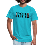 LIFE B Unisex Jersey T-Shirt by Bella + Canvas - turquoise