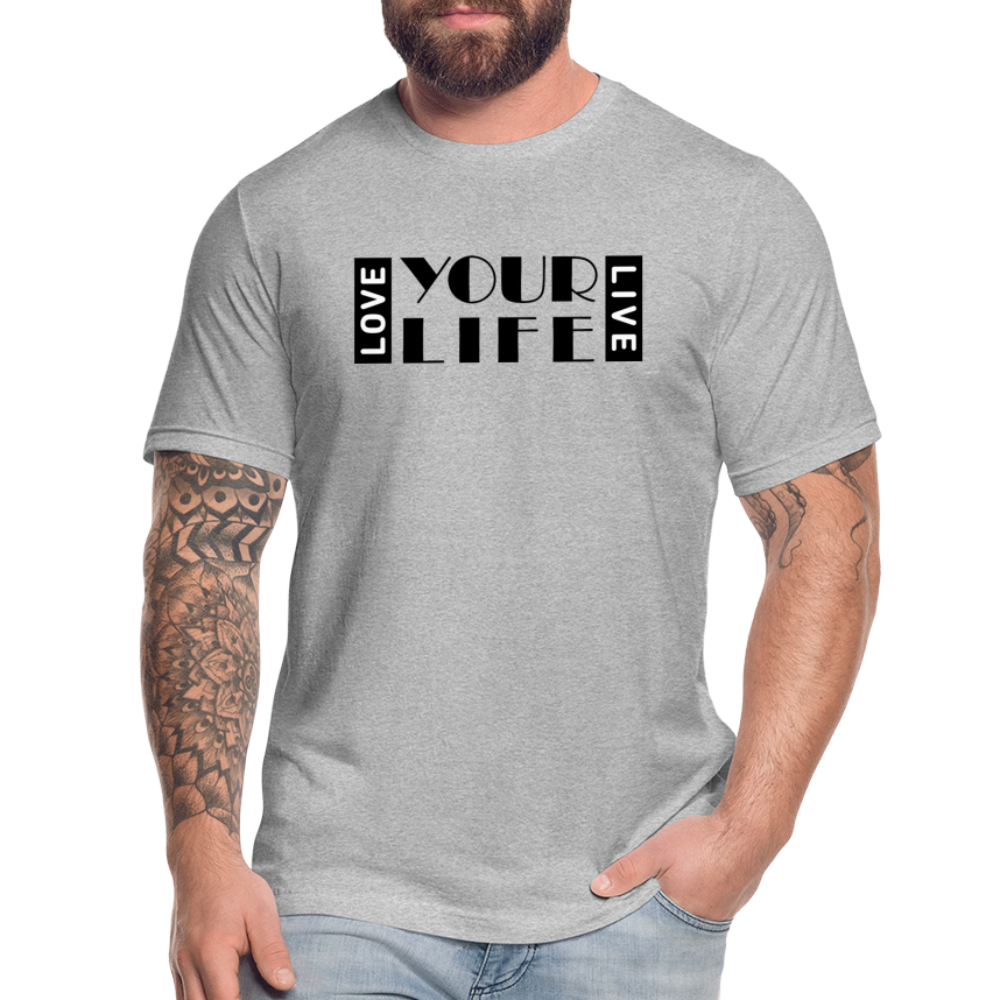 LIFE B Unisex Jersey T-Shirt by Bella + Canvas - heather gray