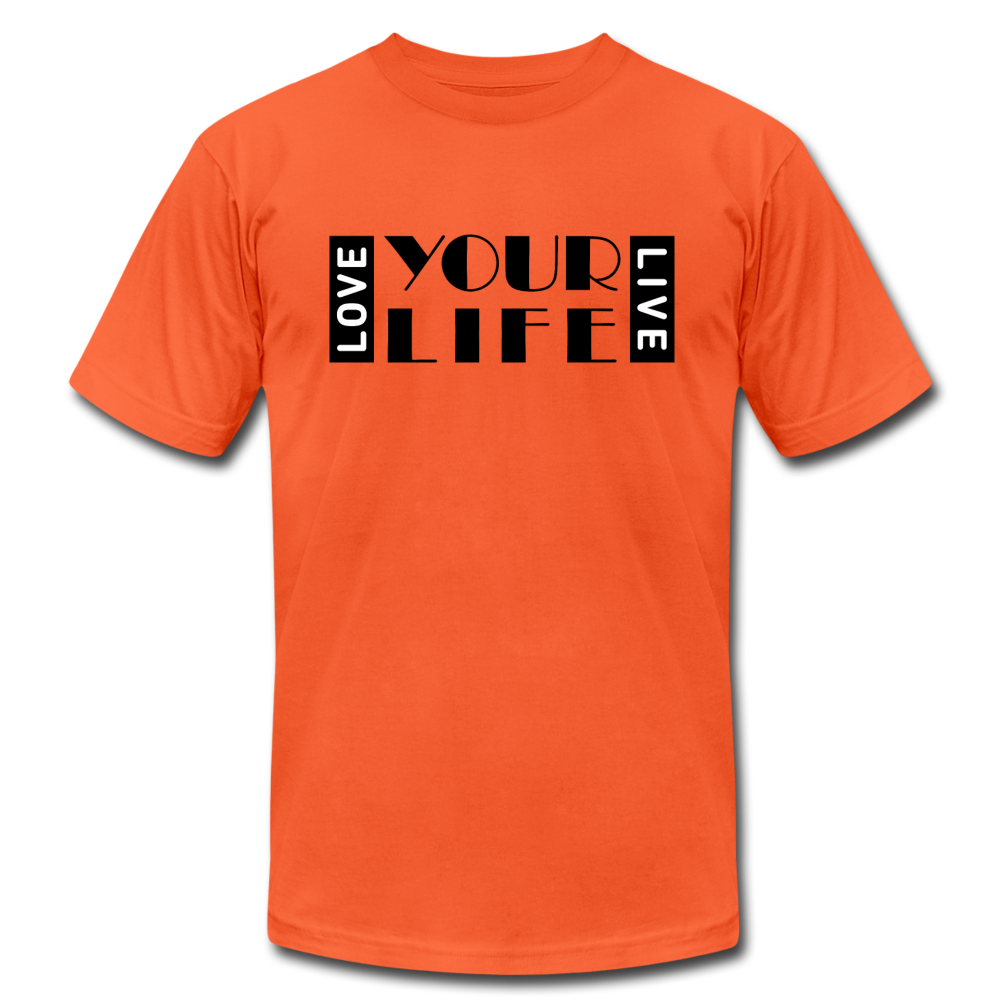 LIFE B Unisex Jersey T-Shirt by Bella + Canvas - orange
