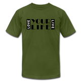 LIFE B Unisex Jersey T-Shirt by Bella + Canvas - olive