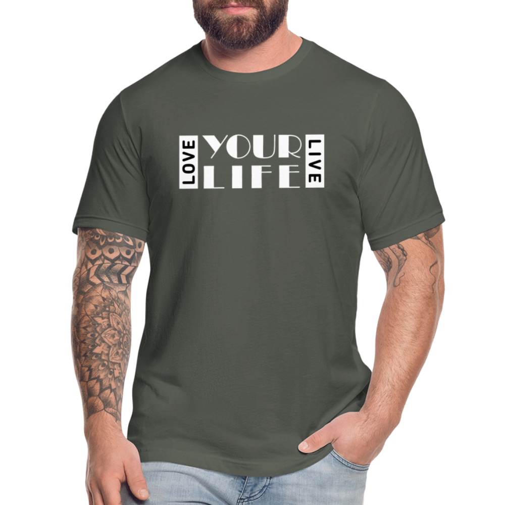 LIFE W Unisex Jersey T-Shirt by Bella + Canvas - asphalt