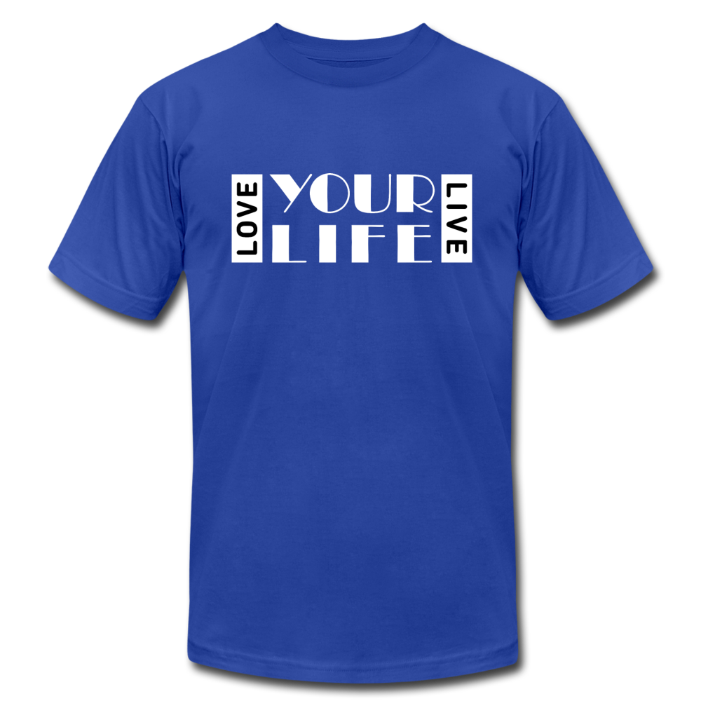LIFE W Unisex Jersey T-Shirt by Bella + Canvas - royal blue