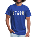 LIFE W Unisex Jersey T-Shirt by Bella + Canvas - royal blue