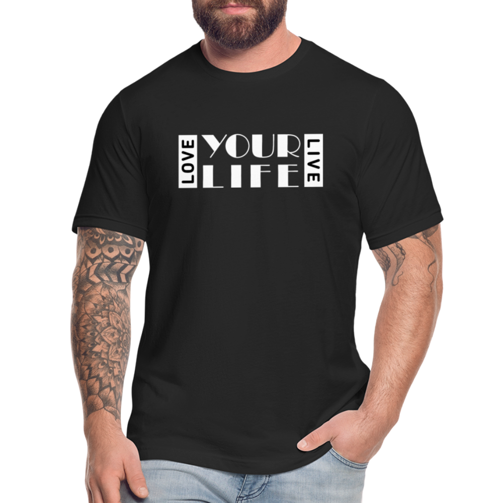 LIFE W Unisex Jersey T-Shirt by Bella + Canvas - black
